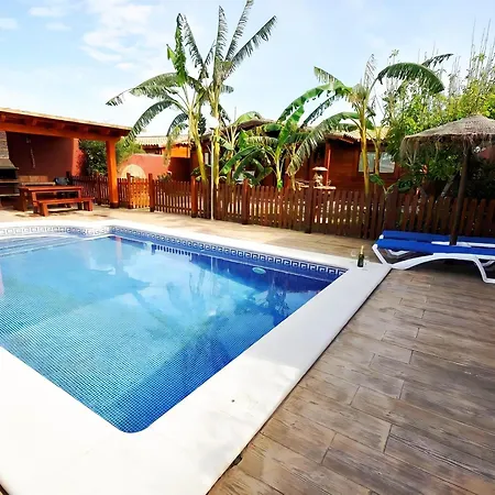 Chalet De Madera Con Piscina Privada En Conil De La Frontera, Ideal Para Familias - Es-180-91 * Conil De La Frontera